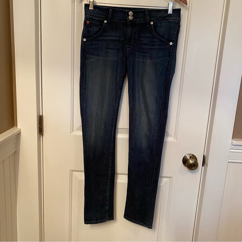 HUDSON JEANS BLUE DENIM COLLIN FLAP SKINNY STRETCH SIZE 27